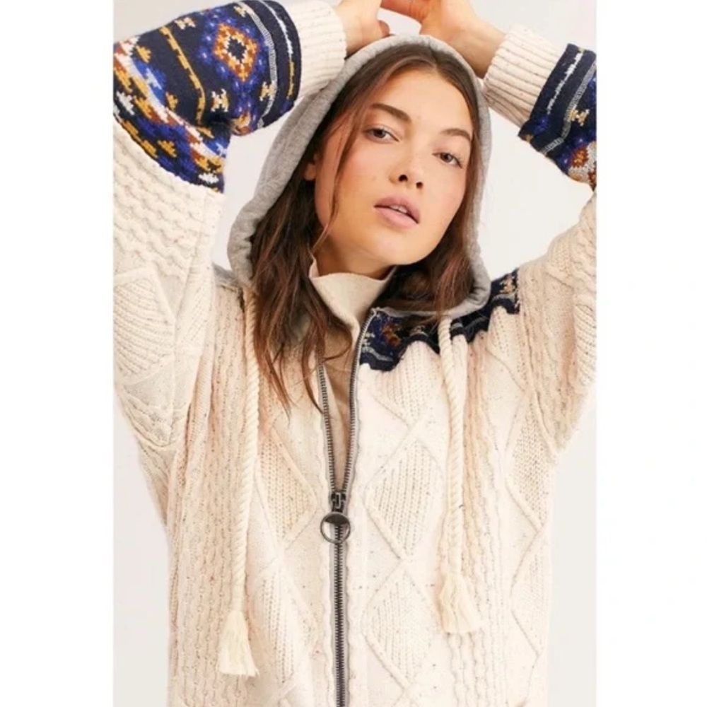 Free People Capture The Moment Knit Cardigan Sweater Coat - Picture 3 of 9
